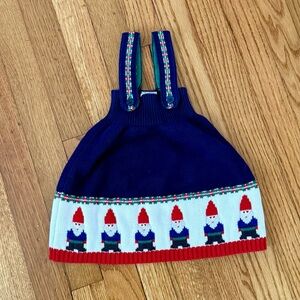 Hanna Andersson gnome knit sweater jumper dress